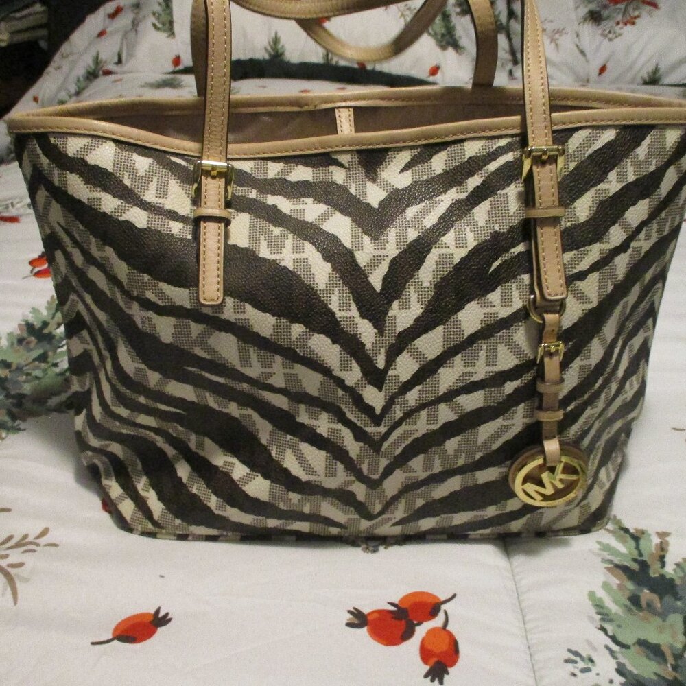 Authentic Michael Kors Zebra Print Purse - image 2